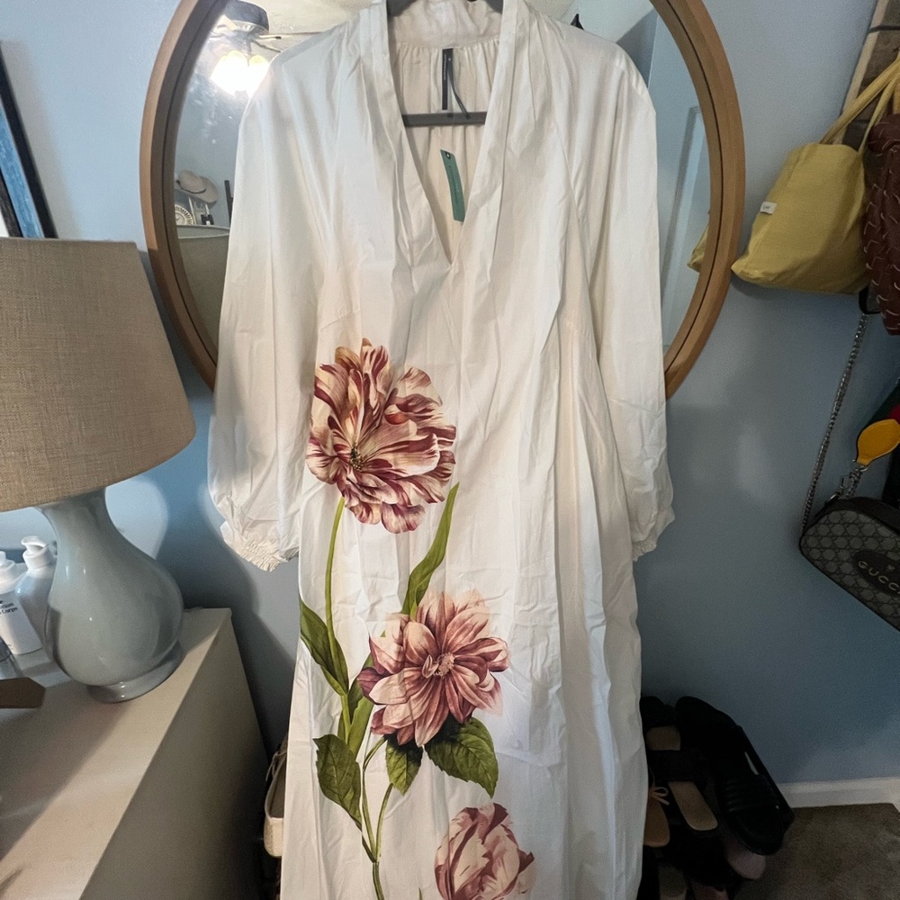 Floral Print Wrap Dress - Picture 2 of 2